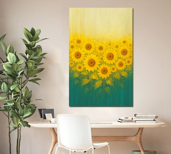 돈들어오는 해바라기 그림 거실 인테리어 액자 꽃