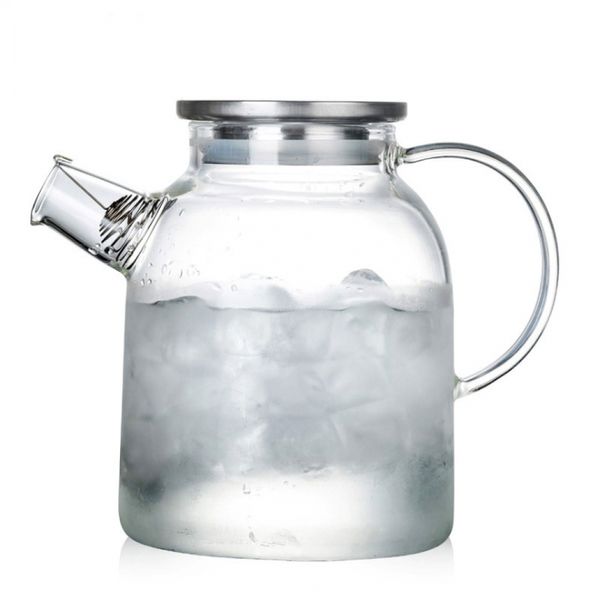 바이 스텐덮개 유리주전자(1.5L) 내열유리 티포트