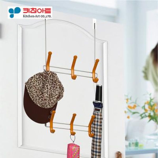  키친아트 도어후크6P 2단