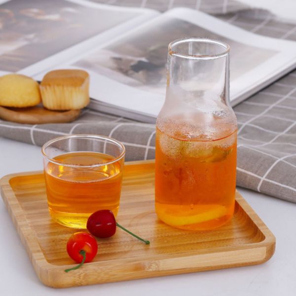 로하티 퓨어라인 뚜껑컵 유리물병세트 550ml(WC2F207)