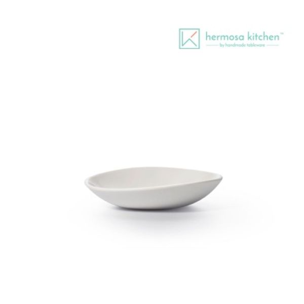 [에르모사키친] 컬러머드 7인치 플레이트 화이트 17.8cm