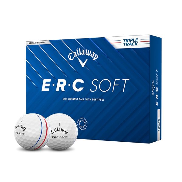 캘러웨이 25 ERC SOFT 트리플 트랙 골프볼 화이트