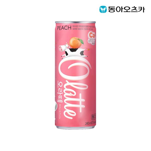 오라떼 피치 240ml 30캔 무탄산 무색소 우유음료