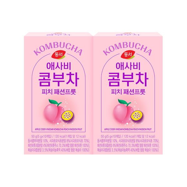 동서 애사비 콤부차 피치 패션프룻 20T