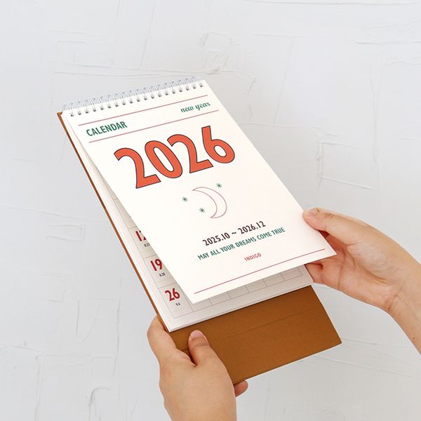 2026 루나 레트로 음력 탁상 달력 (절기 캘린더)