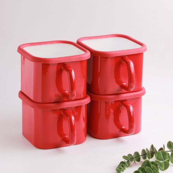 법랑사각냄비 라면 보관 인덕션 냄비 2L(WD3D981)
