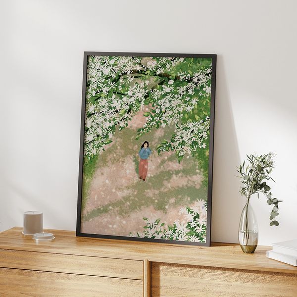 봄과 여름 사이, 수빈 작가 인테리어 거실 그림 액자