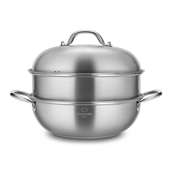 까사니 IH 더블 돔 웍 찜기 찜솥 28cm(WFIO9NV)