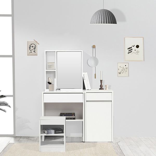 화사한 60cm 수납거울 화장대 U320R(착불)