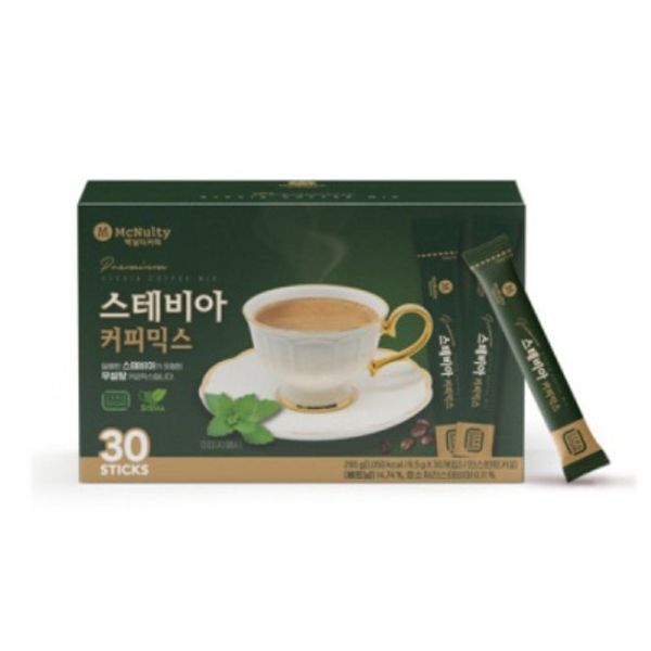 맥널티 스테비아 커피믹스 당류Zero 무설탕 커피 30입