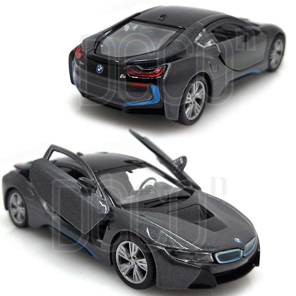 1:43 BMW I8 그레이 풀백 미니카 다이캐스트