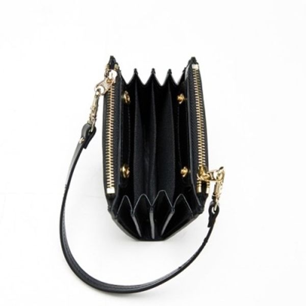 Ane TWIN ZIP MULTI WALLET-MINI BAG_BLACK