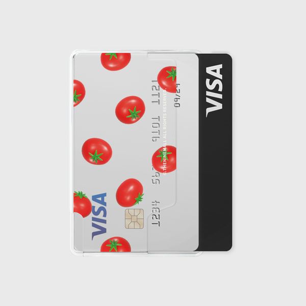 mini tomato pattern [맥세이프 카드지갑]