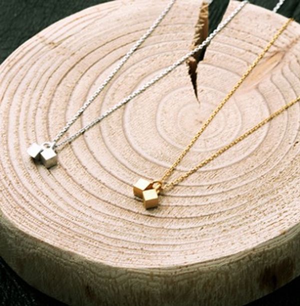 YL-double cube necklace
