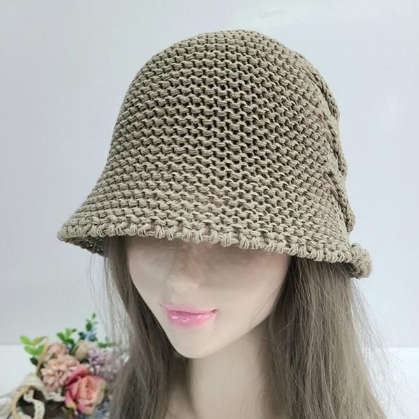 [애슬릿]여자 남자 꽈배기 면 여름 버킷햇 벙거지