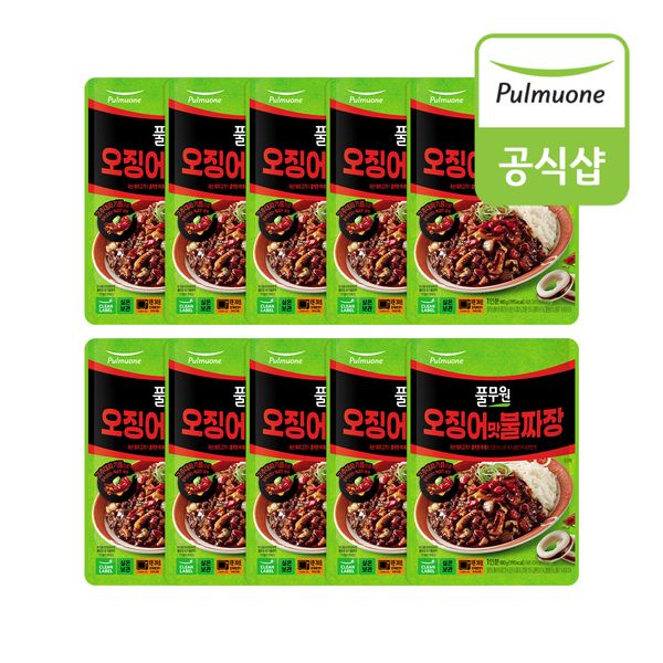 풀무원 오징어맛불짜장 덮밥소스 180g x 10개