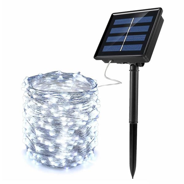 태양광 LED 100구 와이어 전구(12m)(4color)