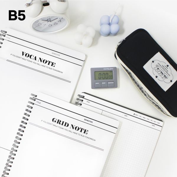마넷 오프블랙 스프링 노트 B5