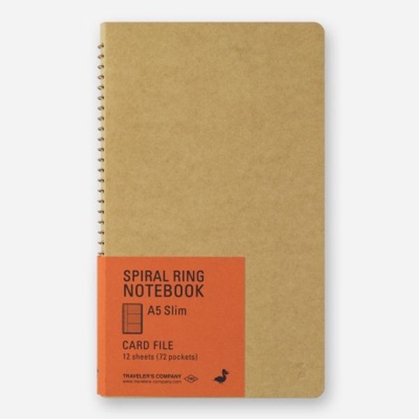 SPIRAL RING NOTEBOOK (A5 Slim) Card File