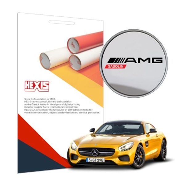 HEXIS 벤츠 AMG 주유구 데칼 스티커 가솔린 2장