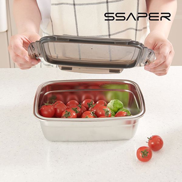 셰퍼 모노락 스텐 밀폐용기 빅 3종 세트(1800ml*3)