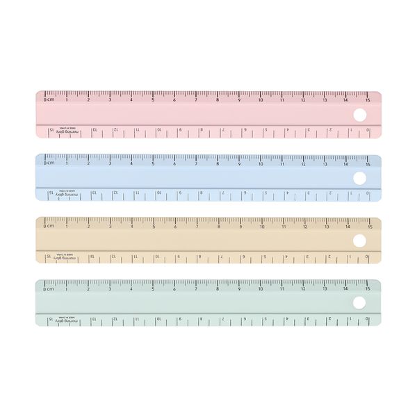 모닝글로리 밀키컬러 자 15cm