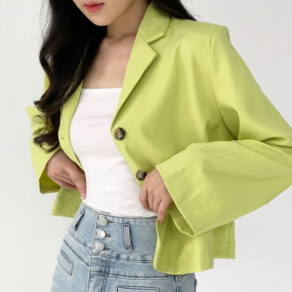 스탠다드 베이직 숏 자켓  여성 아우터 캐주얼