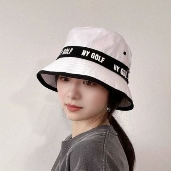 [애슬릿]여성 남성 배색 골프 등산 여름 벙거지 모자