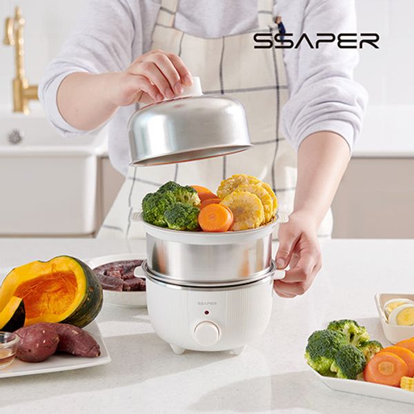 셰퍼 스텐 2단 멀티 계란 찜기 JSK-N5001