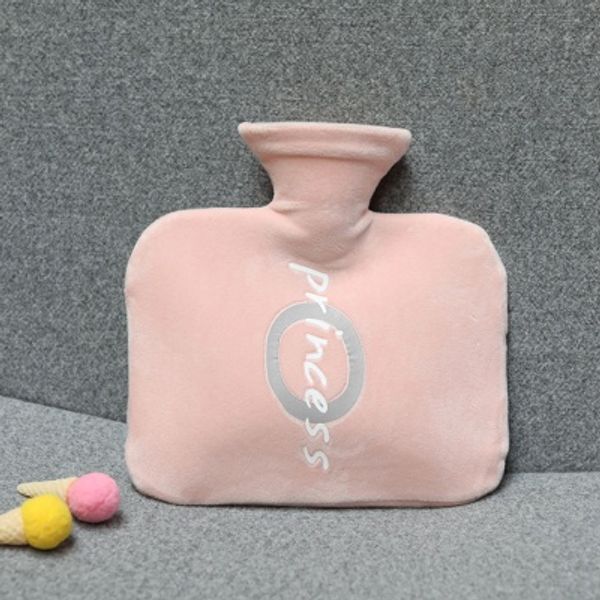 레터링 보온 물주머니(800ml) (핑크)/ 겨울 보온팩