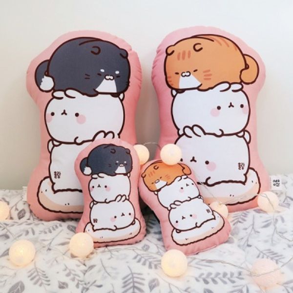 몰랑 모양쿠션 - 힐링야옹