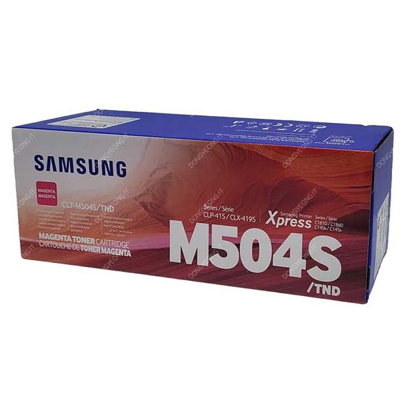 삼성정품 CLP-415N 토너 빨강 CLT-M504S
