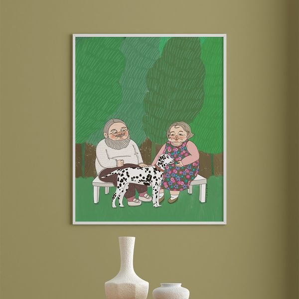 초록빛 하루 2, 봄사무소 작가 그림