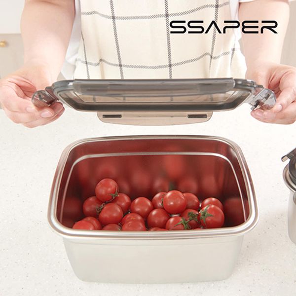 셰퍼 모노락 스텐 밀폐용기 2종 세트(2800ml*2ea)