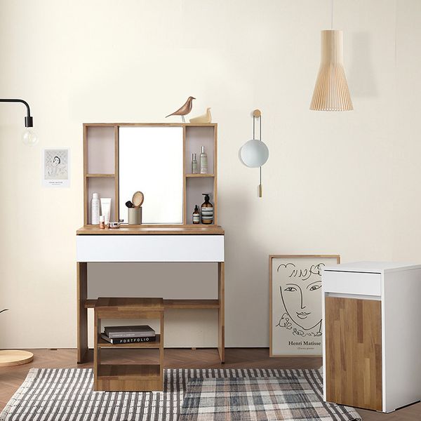 화사한 80cm 수납거울 화장대 U321R(착불)