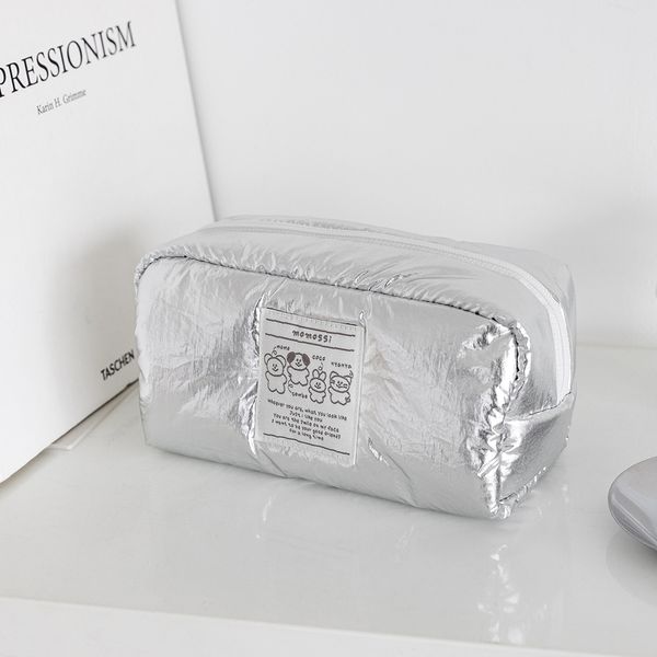 모모씨 마시멜로 펜슬파우치 silver