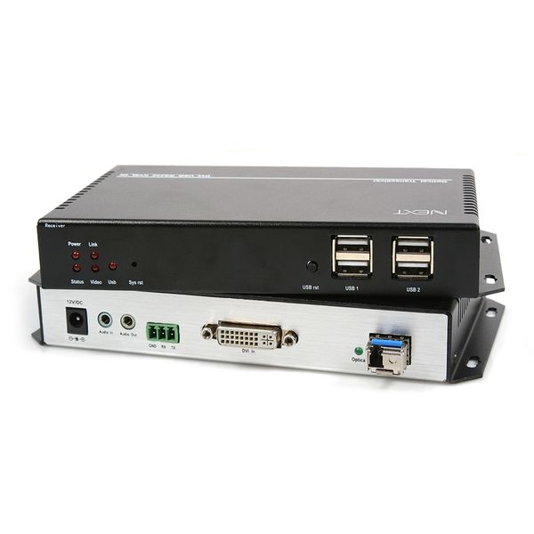 DVI KVM 20Km 광리피터 UHD 4K 거리전송  KVM
