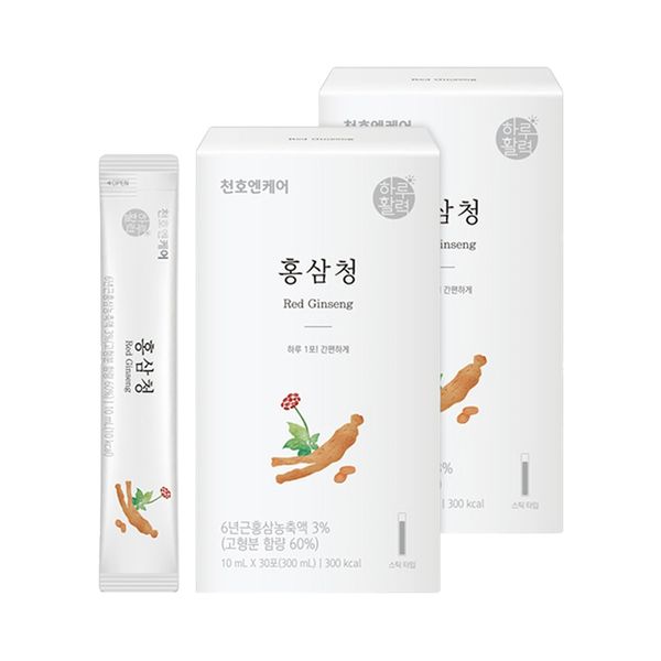 [천호앤케어]홍삼청(10ml x 30포) x 2Box