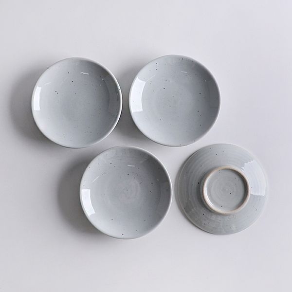 진 고백자 국산도자기 앞접시 세트 1호 14cm 4p