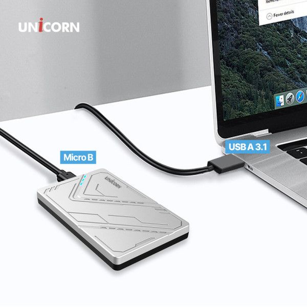 유니콘 HDD-300V USB3.1 케이블포함 2.5인치 외장하드