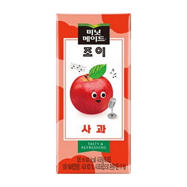 미닛메이드 조이 사과 195ml/32팩/간신 사무실 음료