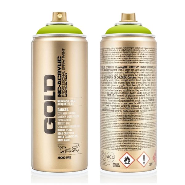 몬타나 골드 컬러 스프레이 400ml S9000 Shock Black