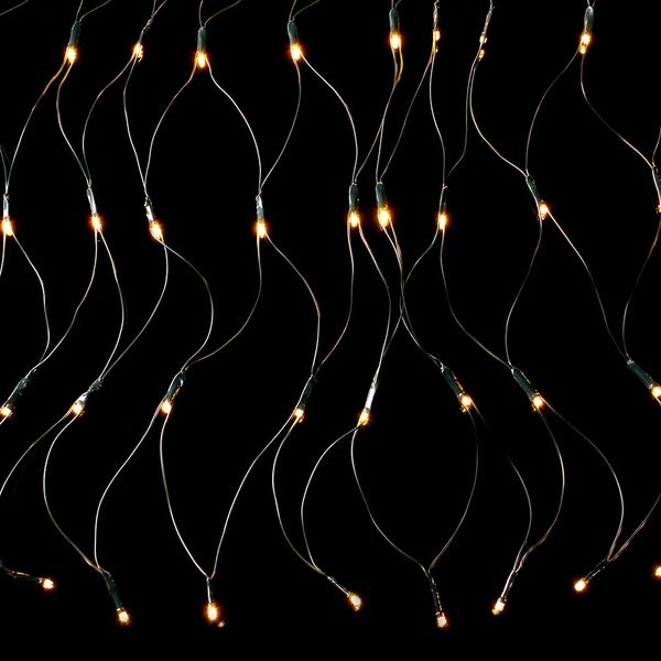 [도토로] 300구 녹색선 LED 그물네트 웜색 지니전구(2