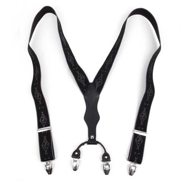 CLASSIC 빅 블랙 패턴 suspenders CH1953437