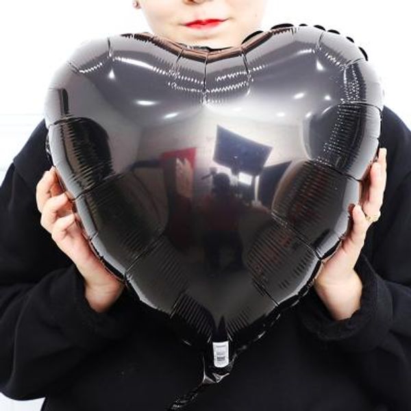 할로윈 18인치 은박풍선 (블랙하트)