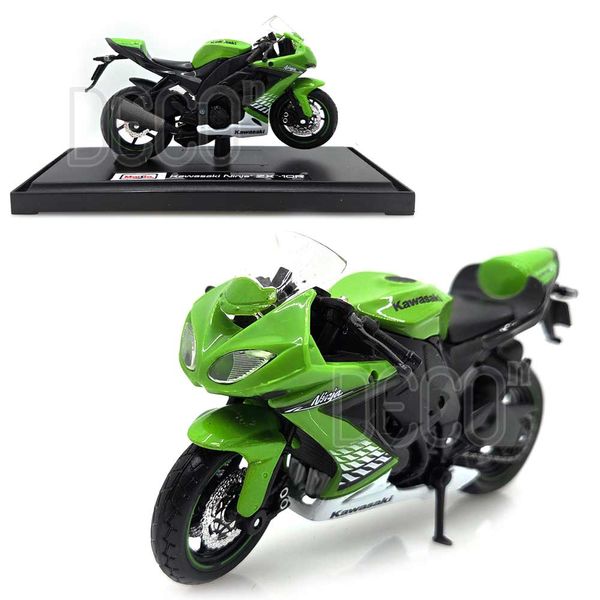 1:18 가와사키 닌자 ZX-10R 그린 오토바이 미니카 