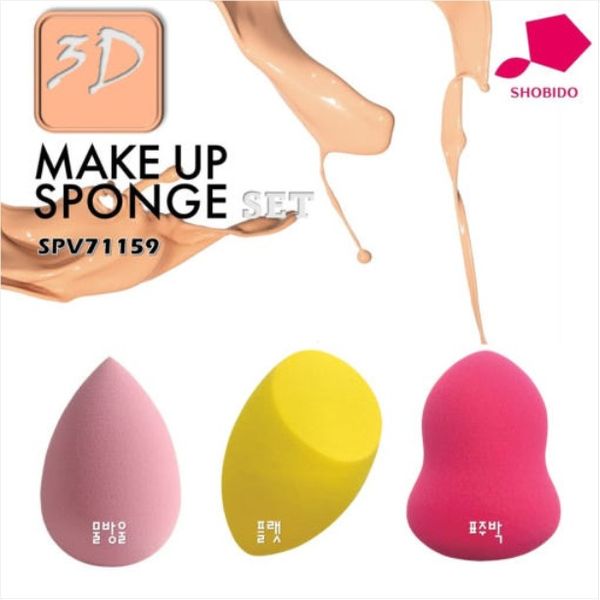 [SHOBIDO]3D MAKEUP SPONGE 3P SET/SPV71159