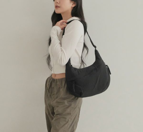 멀티포켓 해외여행 크루아상 크로스 백