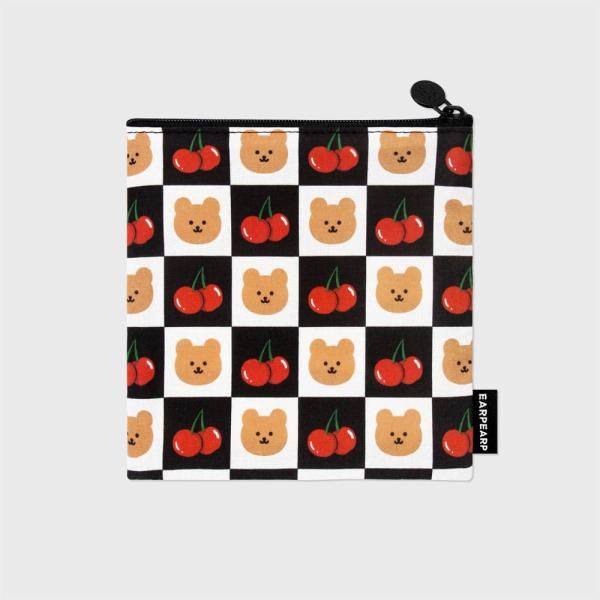 CHECKER BOARD CHERRY COVY-BLACK(파우치)