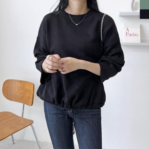 UND 5038 여자허리스트링 라운드니트
